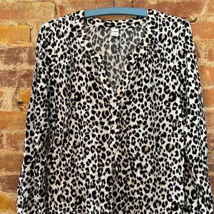 Leopard Print Long Sleeve Shirt